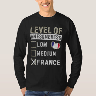 Frankreich-Flagge Französisch Grad der Großartigke T-Shirt
