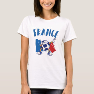 Frankreich - Flagge für den Fußball T-Shirt