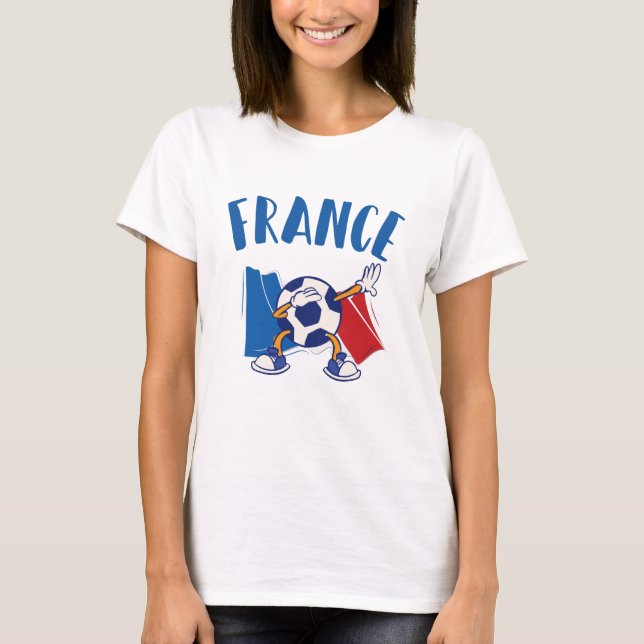Frankreich - Flagge für den Fußball T-Shirt (Vorderseite)