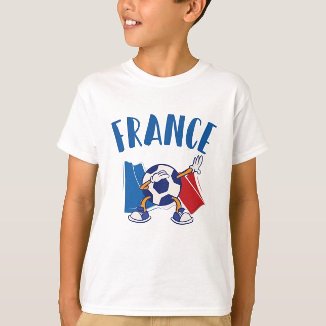 Frankreich - Flagge für den Fußball T-Shirt (Vorderseite)