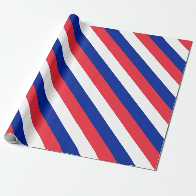 Frankreich-Flagge Geschenkpapier (Ungerollt)