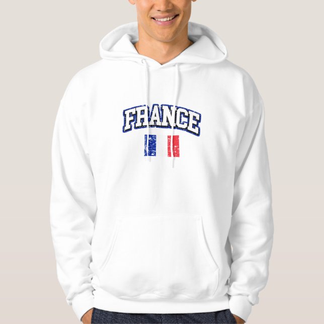 Frankreich-Flagge Hoodie (Vorderseite)