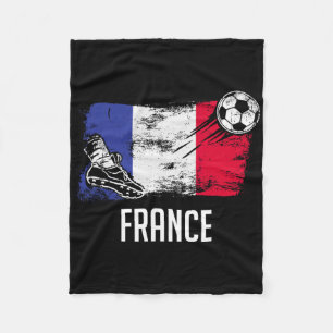 Frankreich Flagge Jersey Französisches Fußballteam Fleecedecke