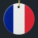 Frankreich-Flagge Keramik Ornament<br><div class="desc">Frankreich-Flagge</div>