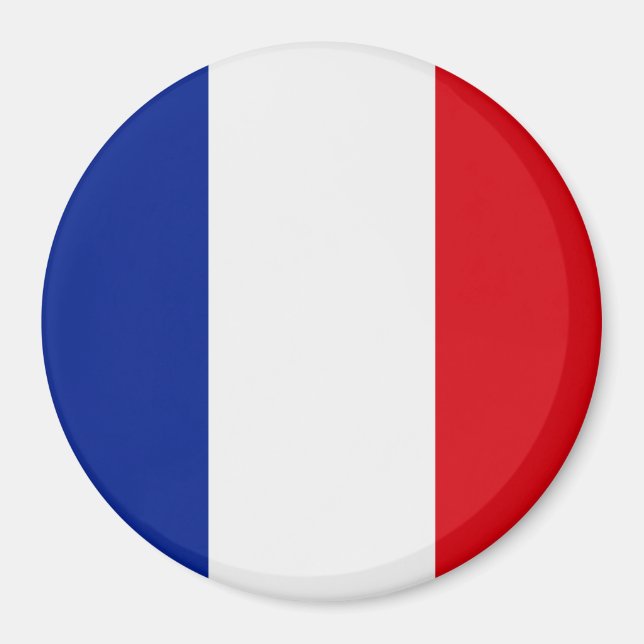 Frankreich-Flagge Magnet (Vorne)