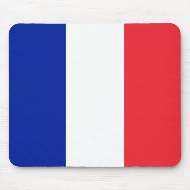 Frankreich-Flagge Mousepad (Vorne)