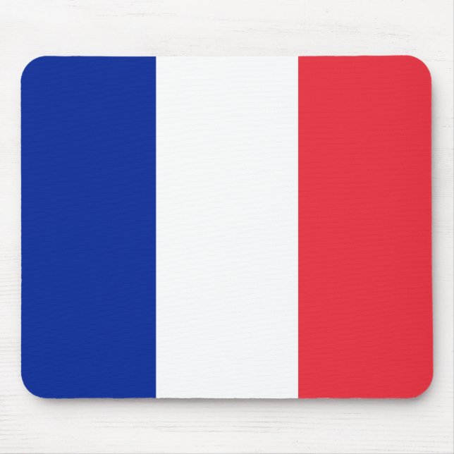 Frankreich-Flagge Mousepad (Vorne)
