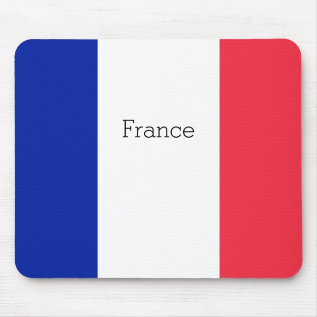 Frankreich-Flagge Mousepad (Vorne)