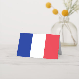 Frankreich-Flagge Platzkarte