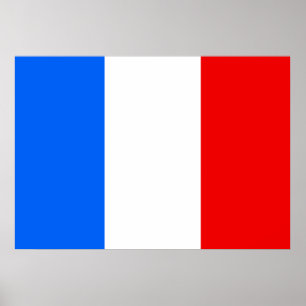 Frankreich-Flagge Poster