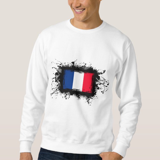 Frankreich-Flagge Sweatshirt (Vorderseite)