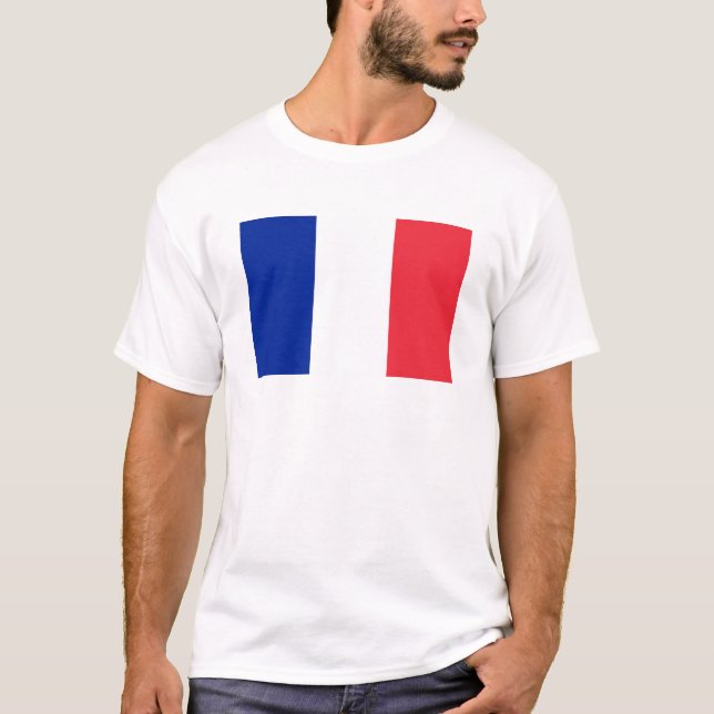 Frankreich-Flagge T-Shirt (Vorderseite)