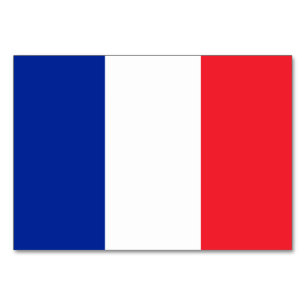 Frankreich-Flagge Tischnummer