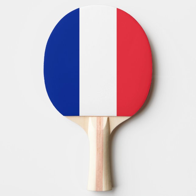 Frankreich-Flagge Tischtennis Schläger (Vorderseite)