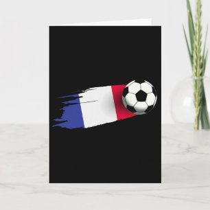 Frankreich Flagge Trikot Französische Fußballmanns Karte