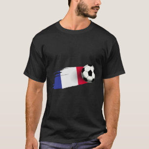 Frankreich-Flagge-Trikot Französisches Fußballteam T-Shirt