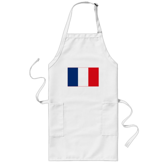 Frankreich-Flaggen-(helle) Schürze (Vorne)