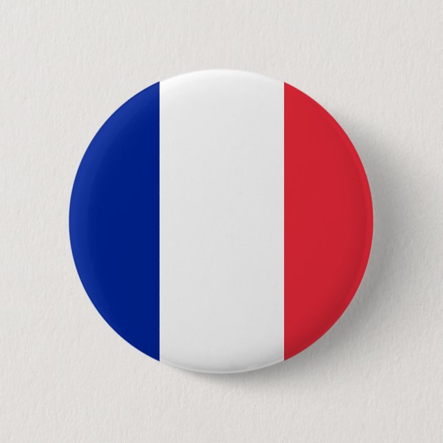 Frankreich-Flaggen-Knopf Button (Vorderseite)