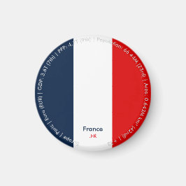 Frankreich-Flaggen-Magnet Magnet