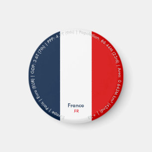 Frankreich-Flaggen-Magnet Magnet