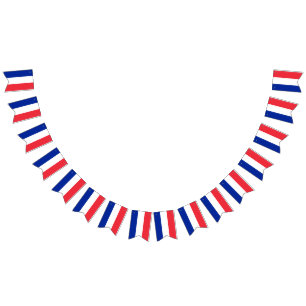 Frankreich Flaggenbündel Wimpelkette