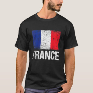 Frankreich Flaggenfrauen Frauen sterben Patriotisc T-Shirt