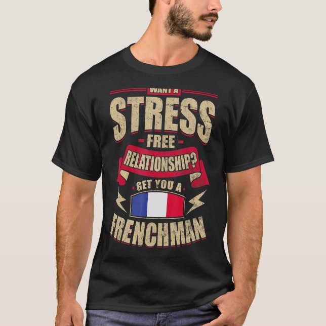 Frankreich Flaggenstaat Frankreich Männer und Frau T-Shirt (Vorderseite)