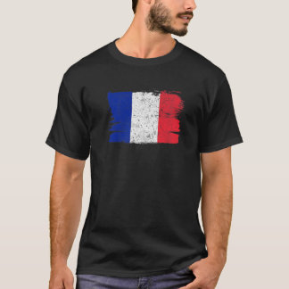 Frankreich Flaggenstaat Freundschaft Pride Peace V T-Shirt