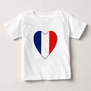 Frankreich Flaggenstaat Herzstück T - Shirt
