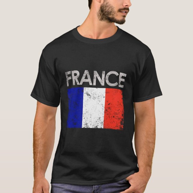 Frankreich - Flaggenstaat T-Shirt (Vorderseite)