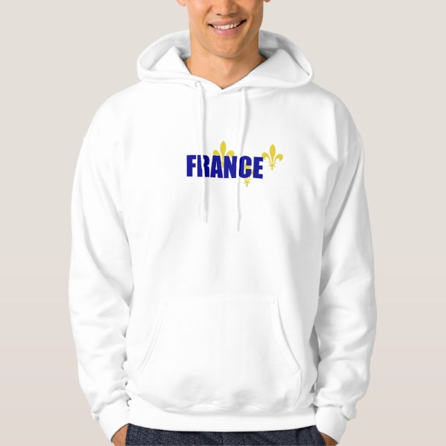 Frankreich Fleur-de-lys Royaliste Hoodie (Vorderseite)