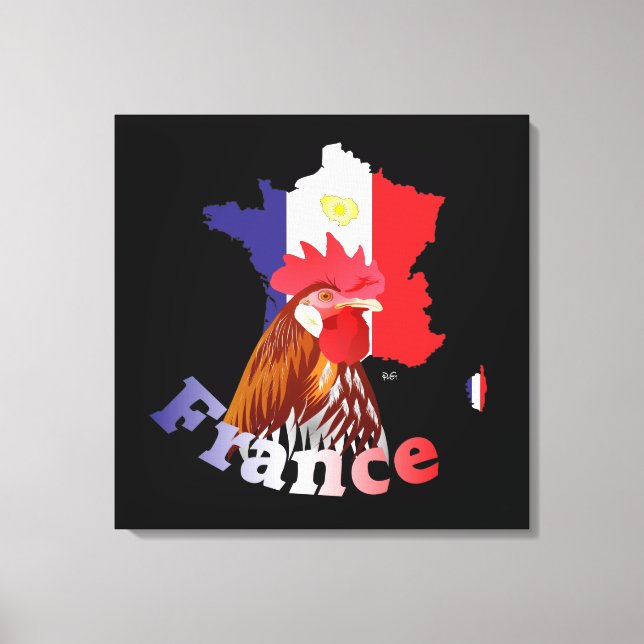 Frankreich, France, Francia Leinwand (Vorderseite)