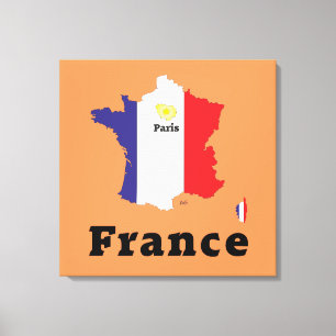 Frankreich, France, Francia Leinwand