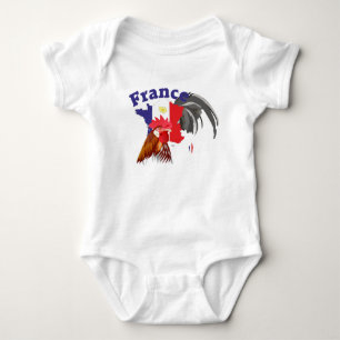 Frankreich  France  Francia T-Shirt Baby Strampler