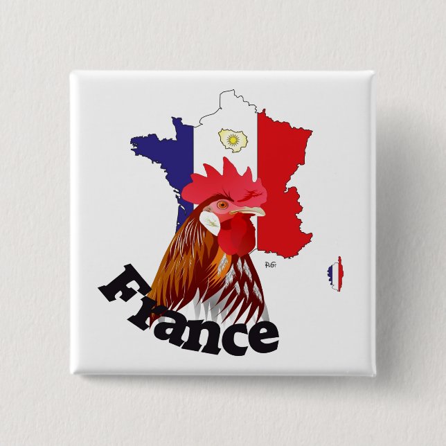 Frankreich Francia Button (Vorderseite)