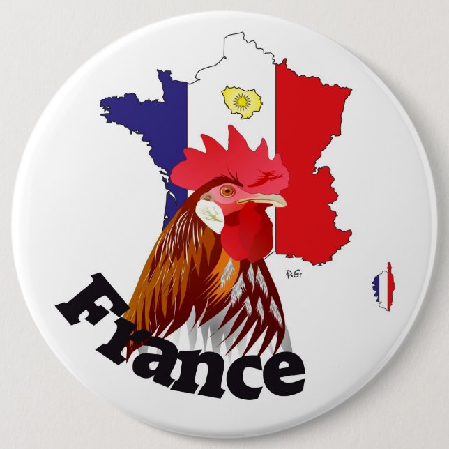 Frankreich Francia Button (Vorderseite)