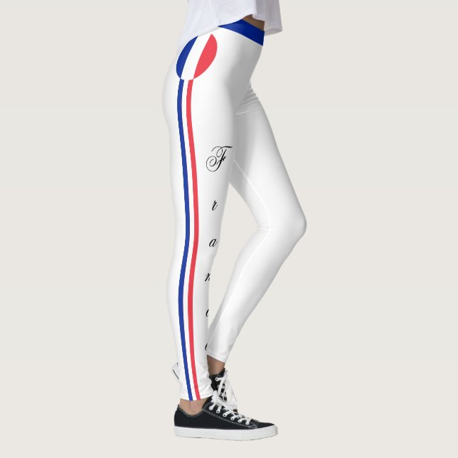 Frankreich/Frankreich Flag Fashion Reise/Sport Fan Leggings (Rechts)