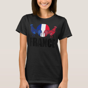 Frankreich - Frankreich - Flaggenstaat - Silhouett T-Shirt