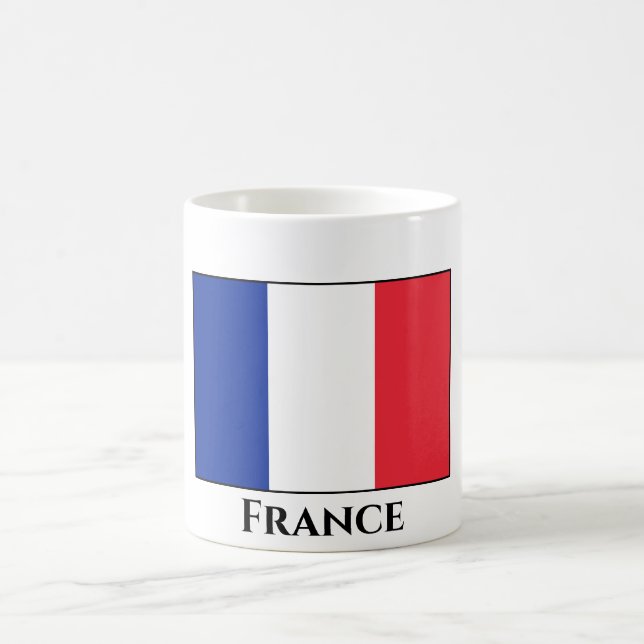 Frankreich (Französisch) Flagge Kaffeetasse (Mittel)