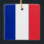 Frankreich (Französisch) Flagge Keramikornament<br><div class="desc">Anpassbare World Flag Produkte - Bitte fühlen Sie sich frei,  Ihren eigenen Text hinzuzufügen.</div>