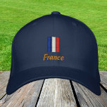 Frankreich / Französisch-Flaggenmode / Frances Pat Bestickte Baseballkappe<br><div class="desc">Stickereihats: Frankreich & Frankreich Flag Fashion Baseball / LKWer Hüte für Frances Patriots - Liebe mein Land,  Reisen,  Urlaub / Sportfans</div>