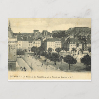 Frankreich, Französisch Vintag Belfort, Palais de  Postkarte