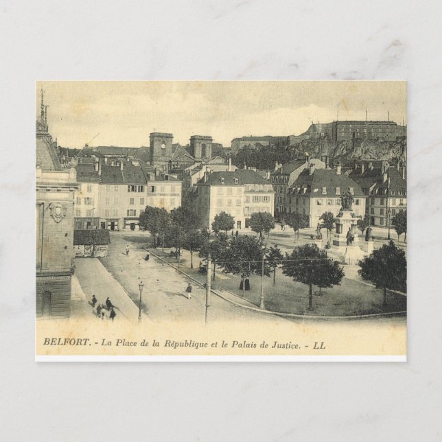 Frankreich, Französisch Vintag Belfort, Palais de  Postkarte (Vorderseite)