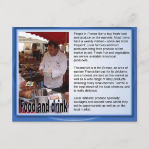 Frankreich, französische Küche Postkarte