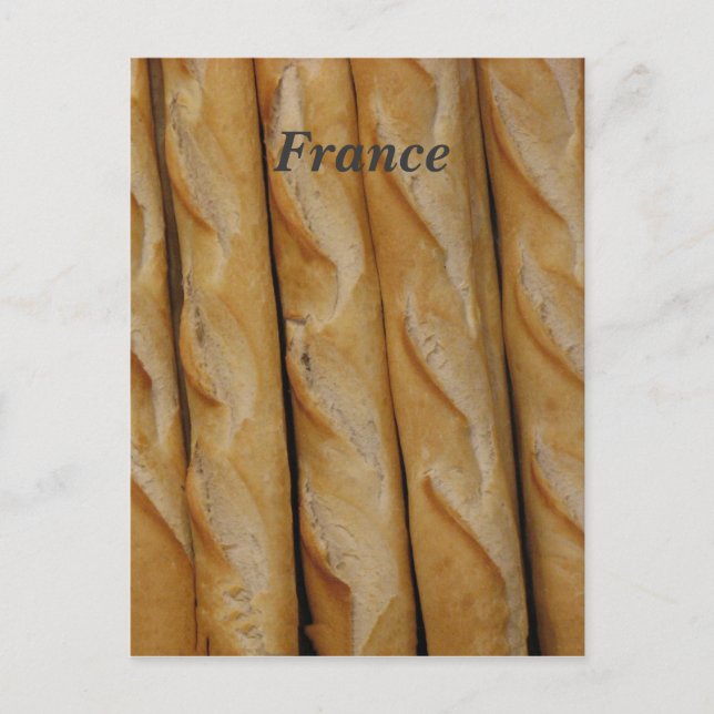 Frankreich - französisches Brot Postkarte (Vorderseite)