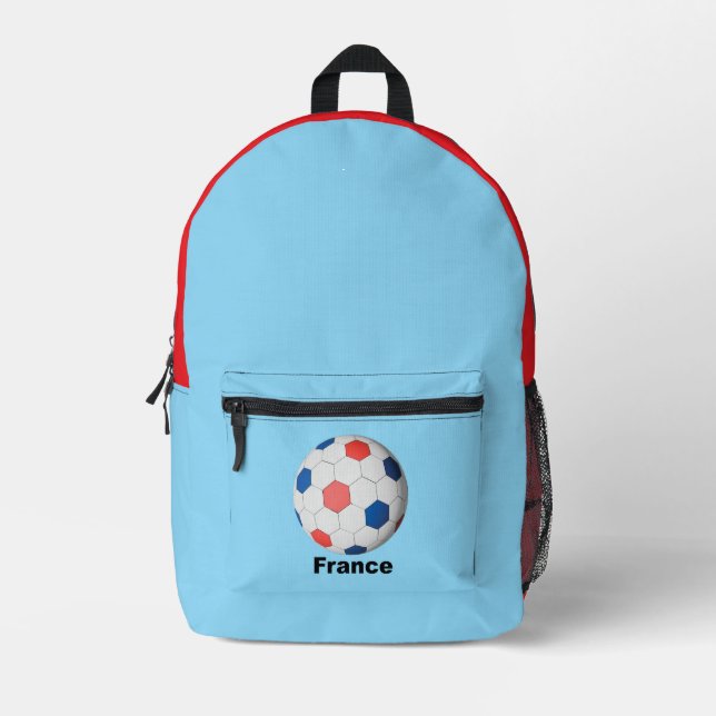Frankreich Fußball Bedruckter Rucksack (Vorderseite)