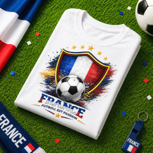Frankreich Fußball Fan Französischer Fußball Weltm T-Shirt