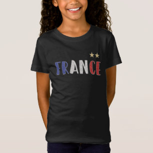 Frankreich Fußball Fan-Shirt Französische Flagge T-Shirt