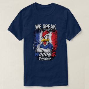 Frankreich Fußball Fan-Shirt Sieger Tee Fließend