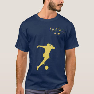 Frankreich Fußball-Fußball - Individuelle Name und T-Shirt